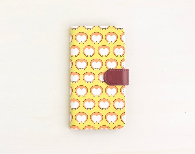 Corgi's butt iPhone cover - 手機殼/手機套 - 其他材質 黃色