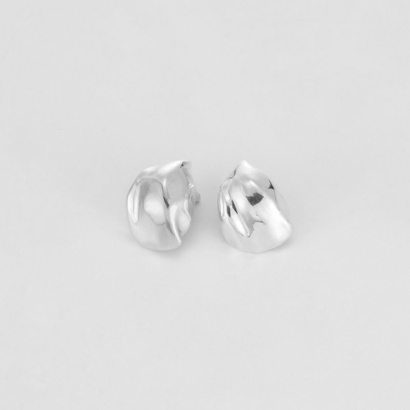 Lucine 貝 - 耳環/耳夾/耳骨夾 - 純銀 