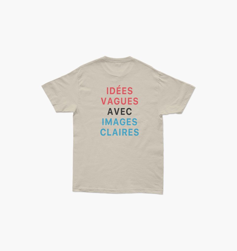 上衣 HAY : IDEES VAGUES T-Shirt - White / Cream (unisex) - 女 T 恤 - 棉．麻 