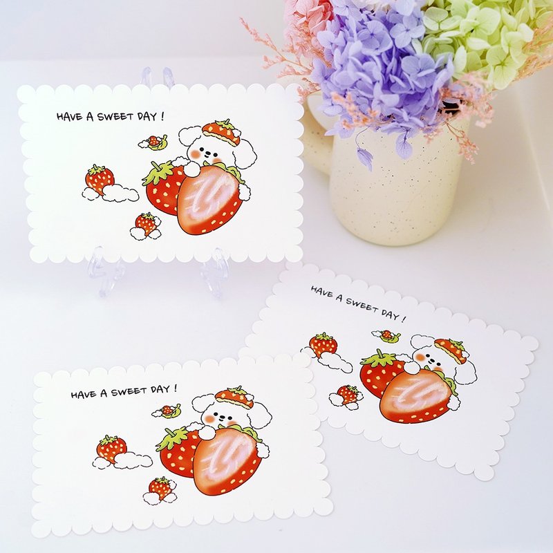 Sweet day shape postcard - การ์ด/โปสการ์ด - กระดาษ 