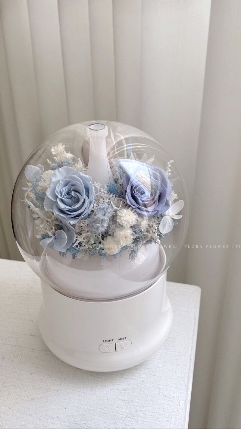 Flora Flower永生花水氧機-初戀藍(卡片) - 香氛/精油/擴香 - 植物．花 藍色