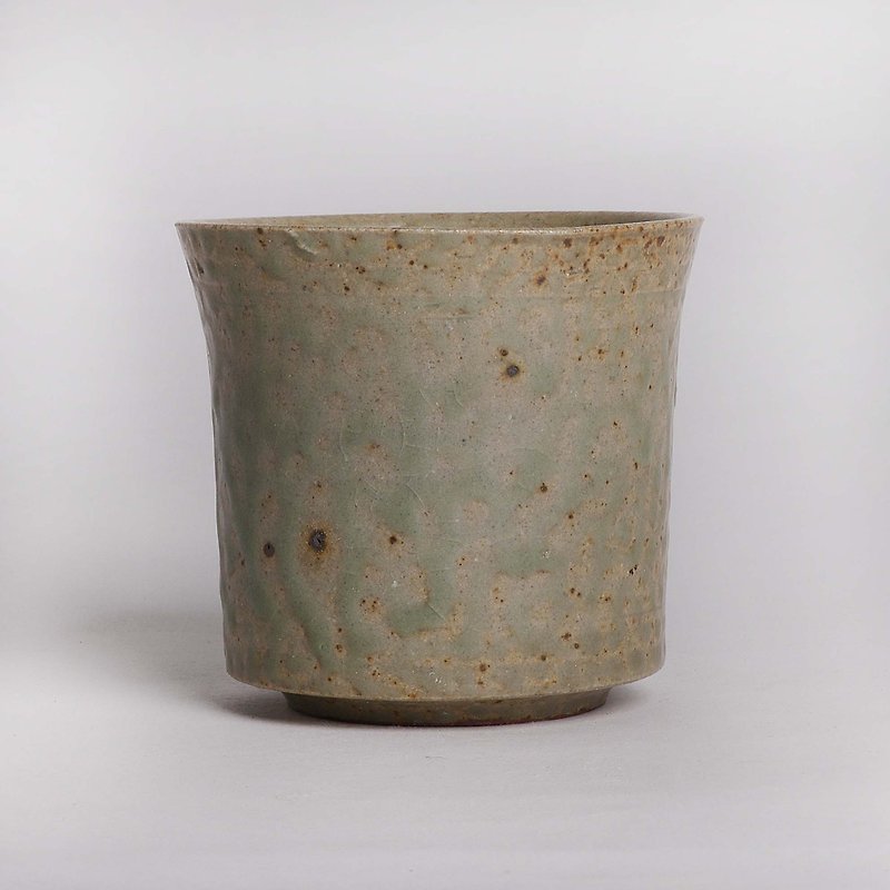 Gray glaze cup - ถ้วย - ดินเผา สีเทา