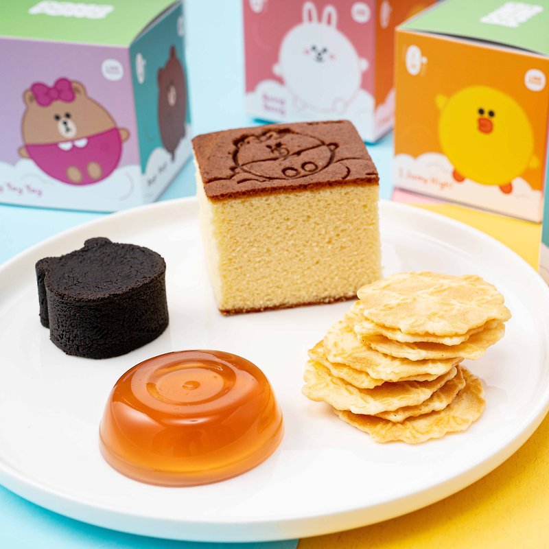 BROWN &FRIENDS PONG PONG禮盒 - 蛋糕/甜點 - 新鮮食材 黃色