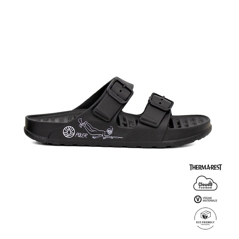 Freewaters Cloud9 Explorer joint waterproof air cushion sandals/Stevie Gee black - รองเท้ารัดส้น - ซิลิคอน สีดำ