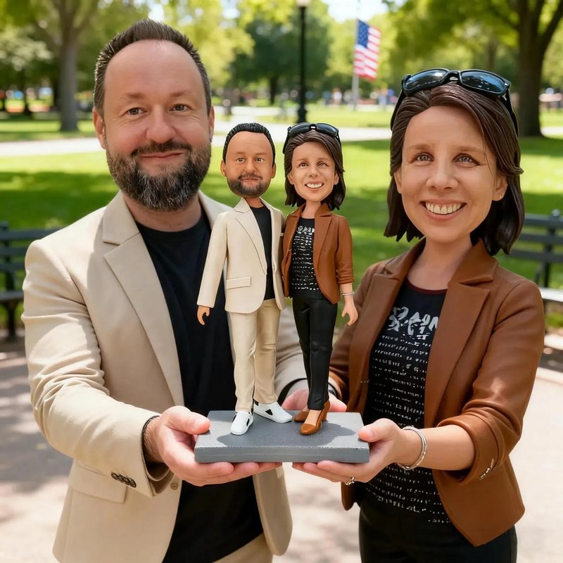 客製化人物公仔 結婚 周年紀念 禮物 訂製 人偶 人像畫 似顏繪 92 - 公仔/玩偶 - 黏土 多色