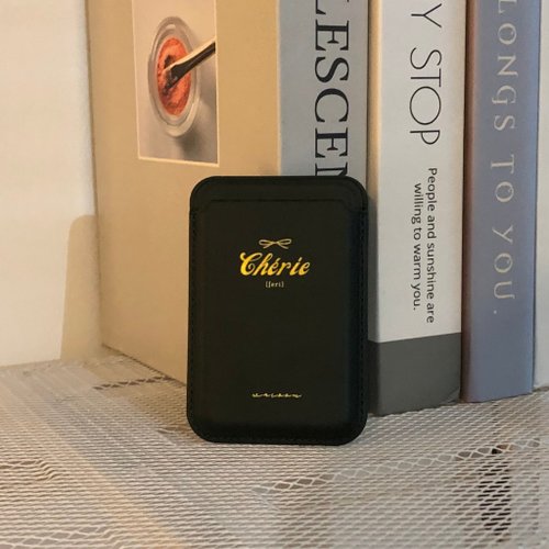 Caseonlyy 手機殼專賣店 Chérie 親愛的 | 墨綠MagSafe 超強磁吸皮革卡套