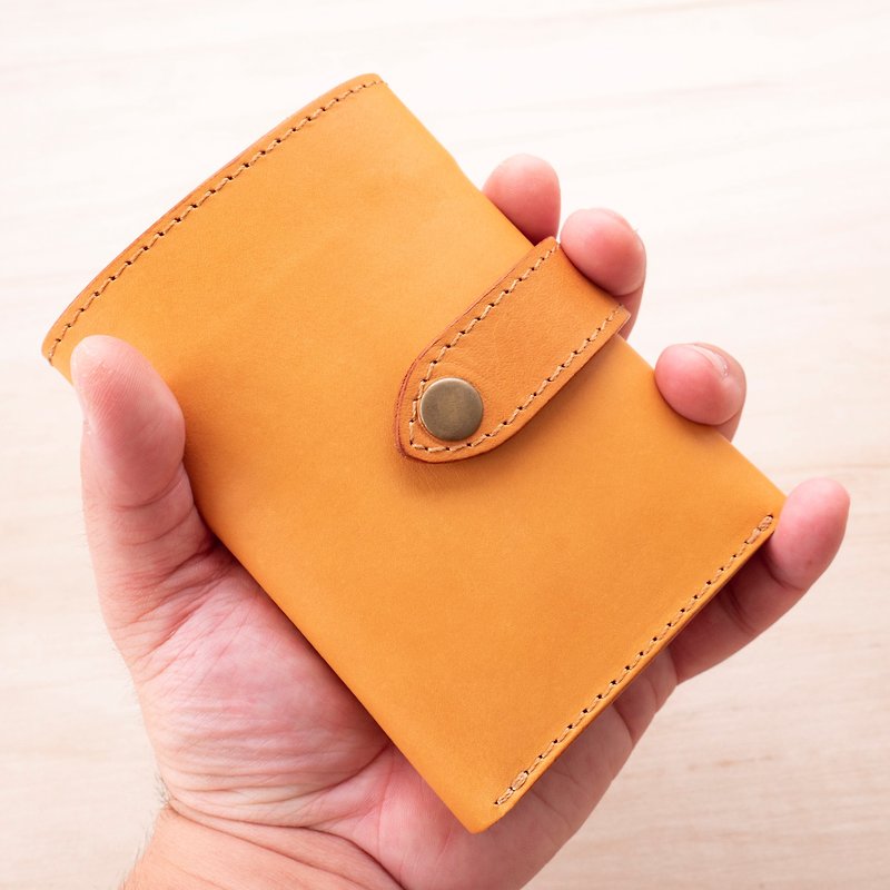 Three Short Clip / 缺皮CHAPI - Wallets - Genuine Leather Orange