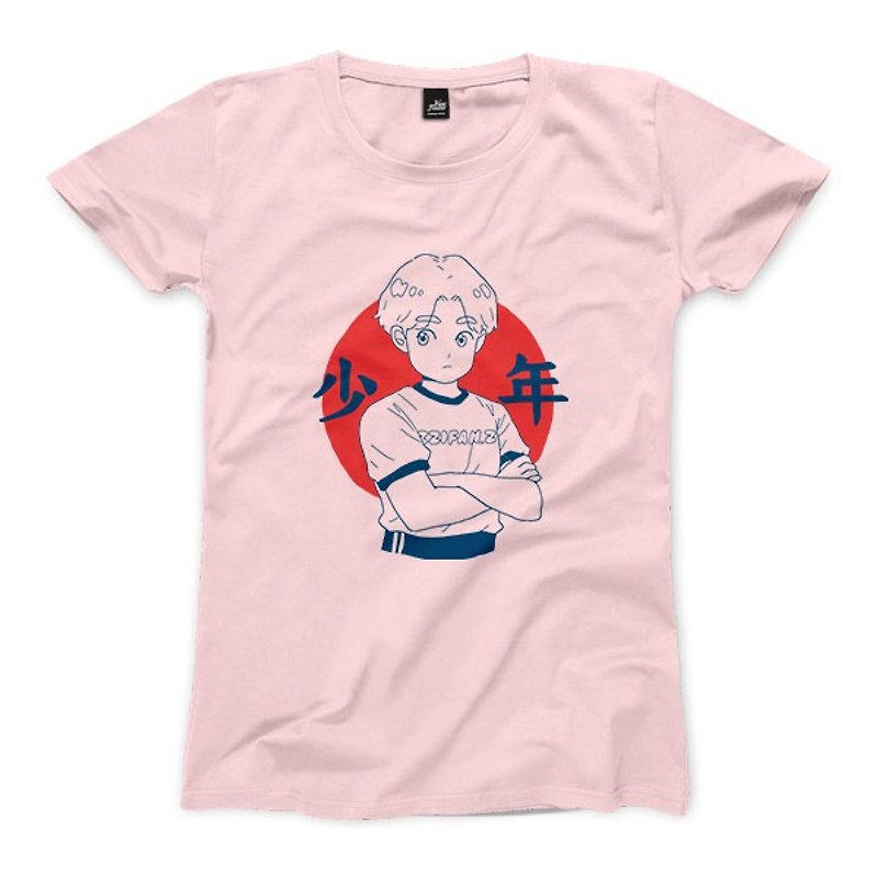 ジュニア - ピンク - 女性Tシャツ - Tシャツ - コットン・麻 ピンク