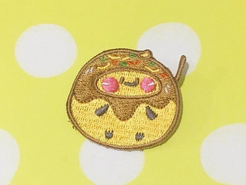 Dog clip star / original embroidery pin / takoyaki penguin - เข็มกลัด/พิน - โลหะ 