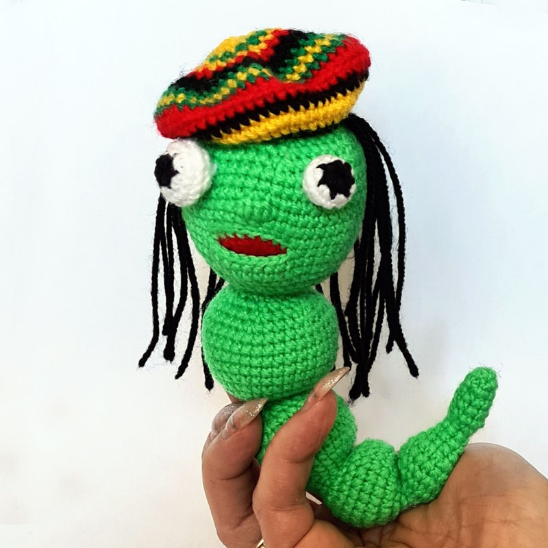 Digital Crochet Pattern PDF - Worry Worm amigurumi - DIY Tutorials ＆ Reference Materials - Other Materials 