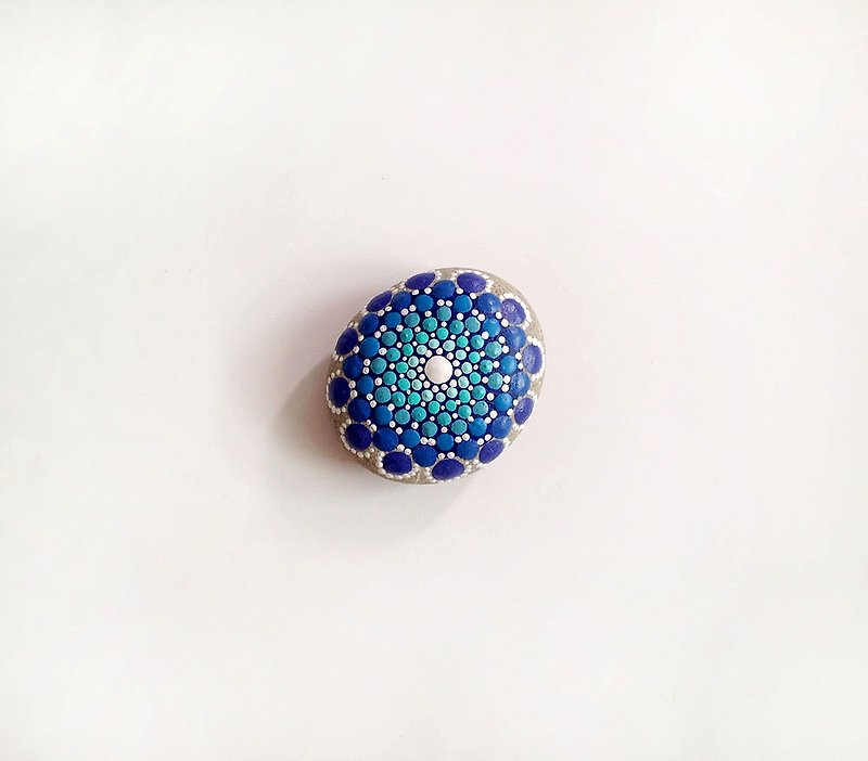 [ 小石系 ] : 靛藍 - 裝飾/擺設  - 石頭 藍色