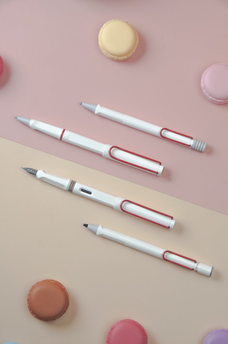 Globally exclusive in Taiwan/LAMY ballpoint pen gift box/safari hunter series-red and white - ไส้ปากกาโรลเลอร์บอล - พลาสติก 