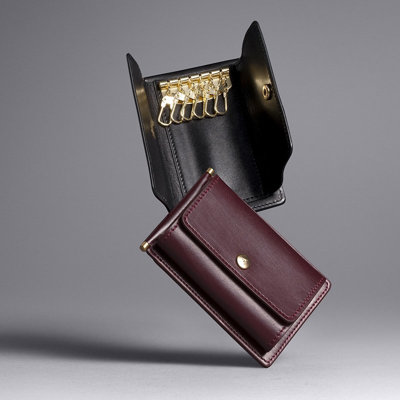 Gemimi leather key case - Keychains - Genuine Leather Multicolor