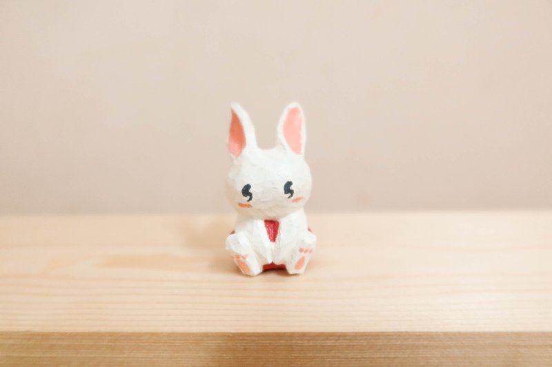 Blue jean rabbit - 公仔/玩偶 - 木頭 