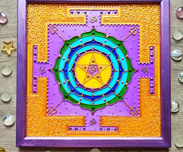 Shri MahaMrityunjaya Yantra Handpainted Lord Shiva Vedic ...