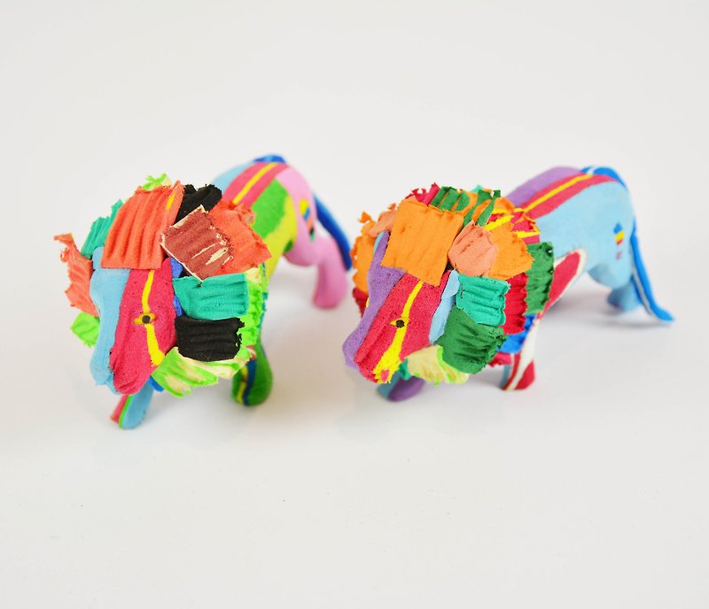 Sea waste animal _ small _ lion _ fair trade - Kids' Toys - Other Materials Multicolor