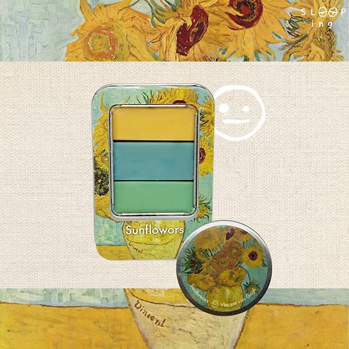 sleep-ing Artist Candle Collection _ Sunflower (Vincent Van Gogh) 52 g.