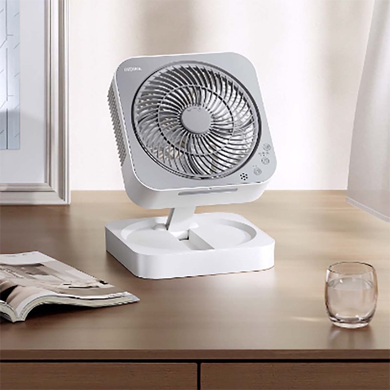 [Free Shipping] Household suspended wall fan desktop folding wall-mounted kitchen small electric fan OIDIRE - แกดเจ็ต - วัสดุอื่นๆ ขาว