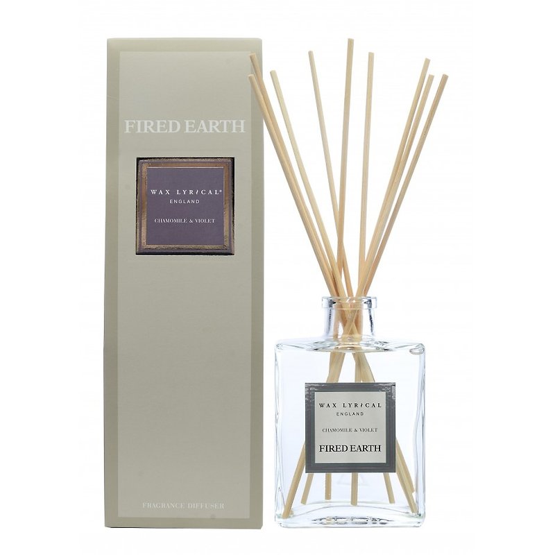 British Fragrance Fired Earth Series Chamomile & Violet - Fragrances - Glass 