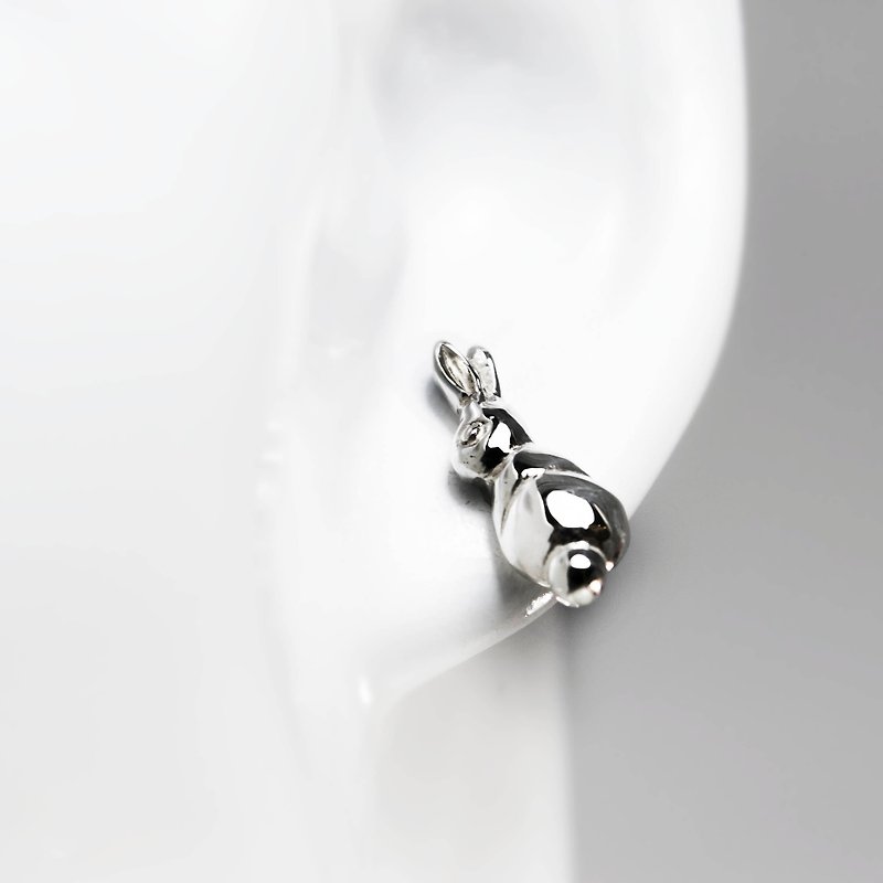 Bunny earrings - Earrings & Clip-ons - Sterling Silver Silver