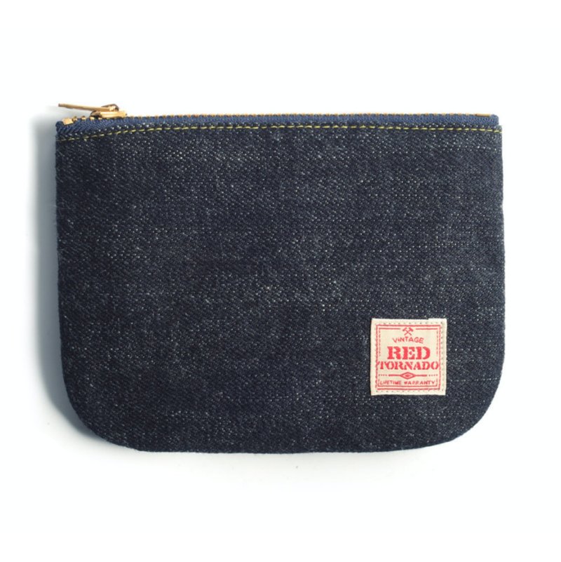 牛仔零錢包 丹寧17oz 美式 復古 小錢包 硬幣包 送禮推薦 免運 - 零錢包/小錢包 - 棉．麻 藍色