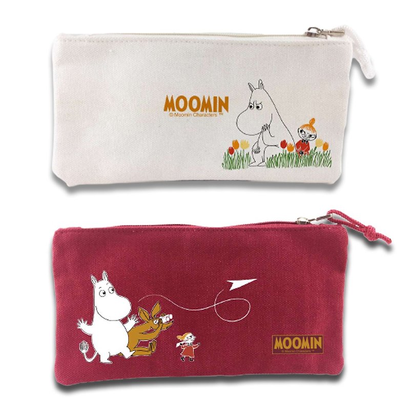 Moomin授權-嚕嚕米 筆袋 收納小袋 - 筆盒/筆袋 - 棉．麻 多色