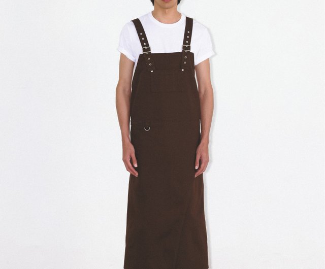 CARGO BROWN WORK DRESS - Shop vaca. Aprons - Pinkoi