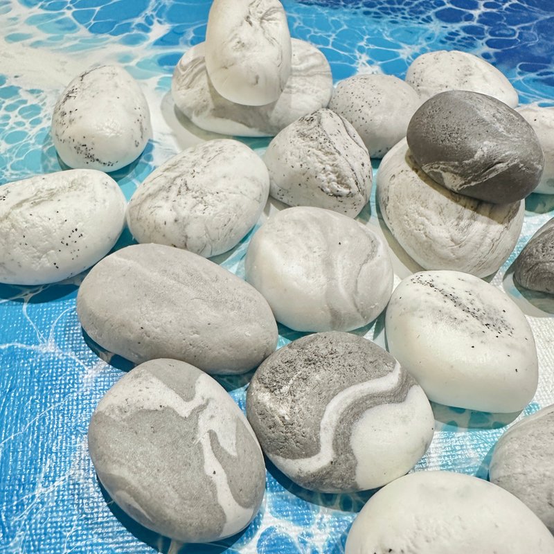 不老石│小石強力磁鐵│手作仿石磁鐵│輕黏土手作-2025 - 磁鐵 - 黏土 多色