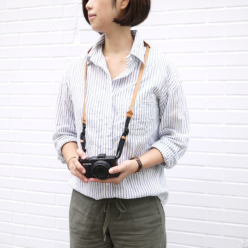 Handmade leather retro camera strap/shoulder strap Made by HANDIIN - Other - Genuine Leather 