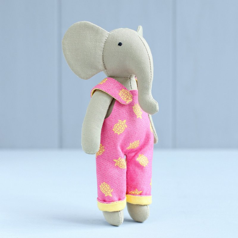 PDF Mini Elephant Doll Sewing Pattern - 手工藝教學/工具書 - 其他材質 