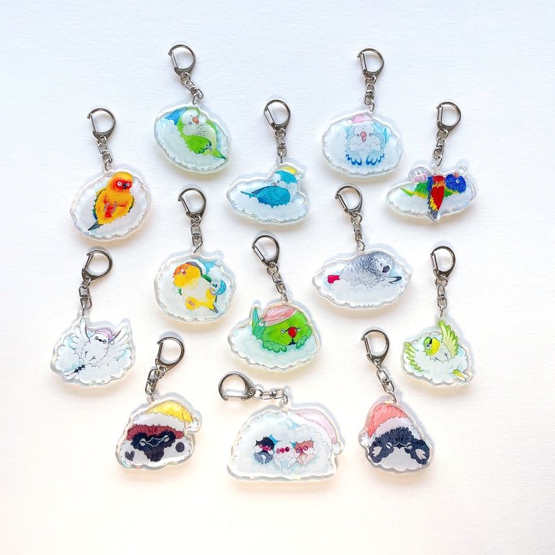 Rolia's Handmade Daydream Series Group B Bird Parrot Epoxy Acrylic Pendant (13 styles in total) - Charms - Acrylic 