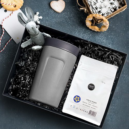 PO: 【母親節禮盒】黑沃 耶加雪菲 咖啡 360度隨行保溫咖啡杯 年節禮