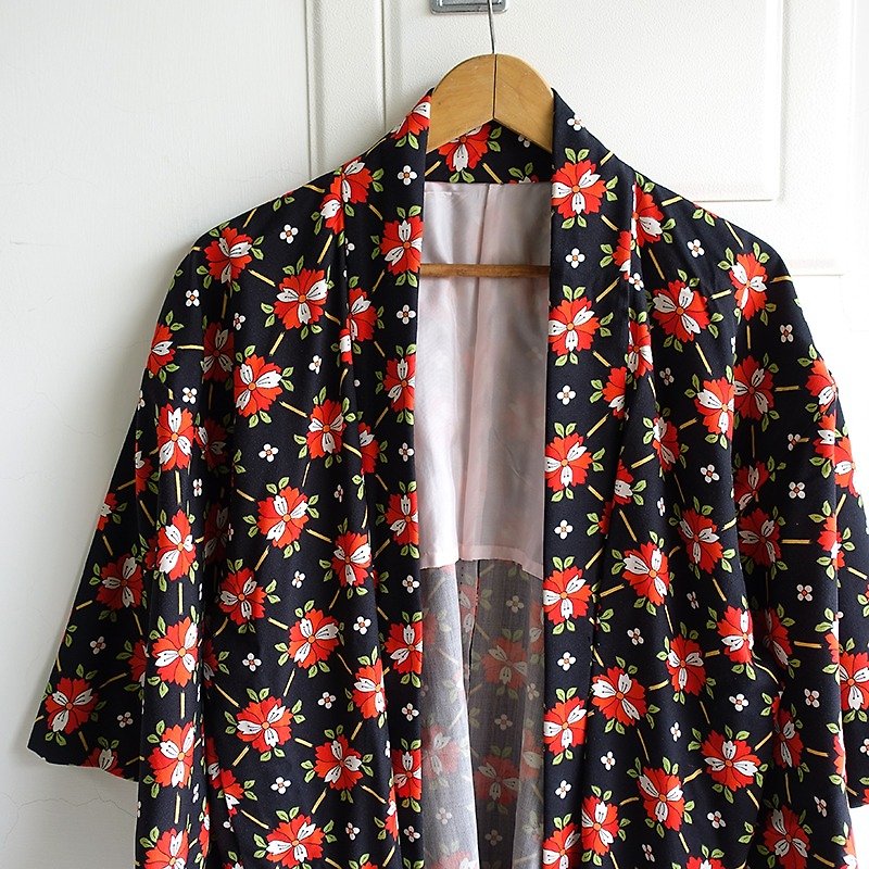 │Slowly│ Japanese Antiques - Light kimono coat M11│ .vintage retro vintage theatrical... - เสื้อแจ็คเก็ต - วัสดุอื่นๆ หลากหลายสี