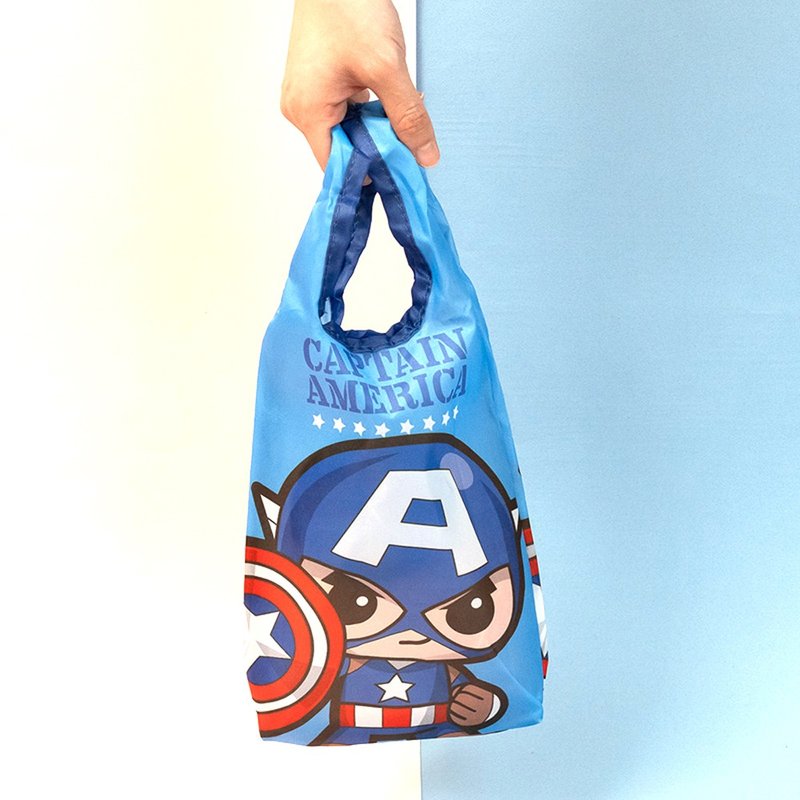 漫威 Marvel 復仇者聯盟飲料提袋 黑豹 蜘蛛人 環保收納袋 附吊飾 - 手提包/手提袋 - 聚酯纖維 