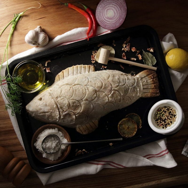 [Frozen] Baked fish with salt and spices_Midfish_1 piece - Cuisine - Other Materials 
