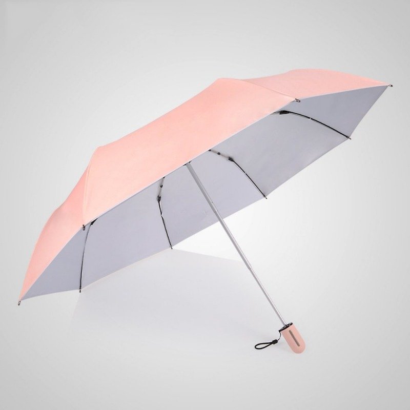 [German kobold] Anti-UV Pink Queen Series- Silicone Honeycomb-Massage Handle-Sunshade and Sunscreen Tri-fold Umbrella-Princess Pink - Umbrellas & Rain Gear - Other Materials Pink