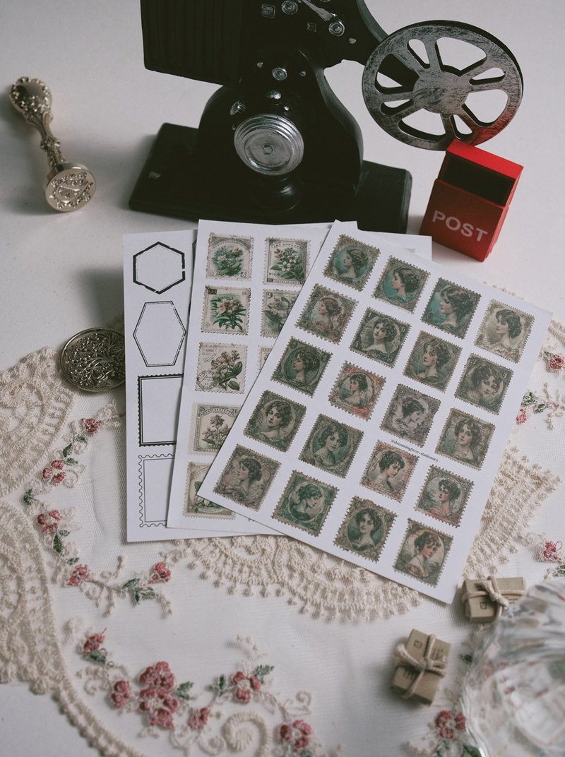 字母印章 - 貼紙 - 紙 