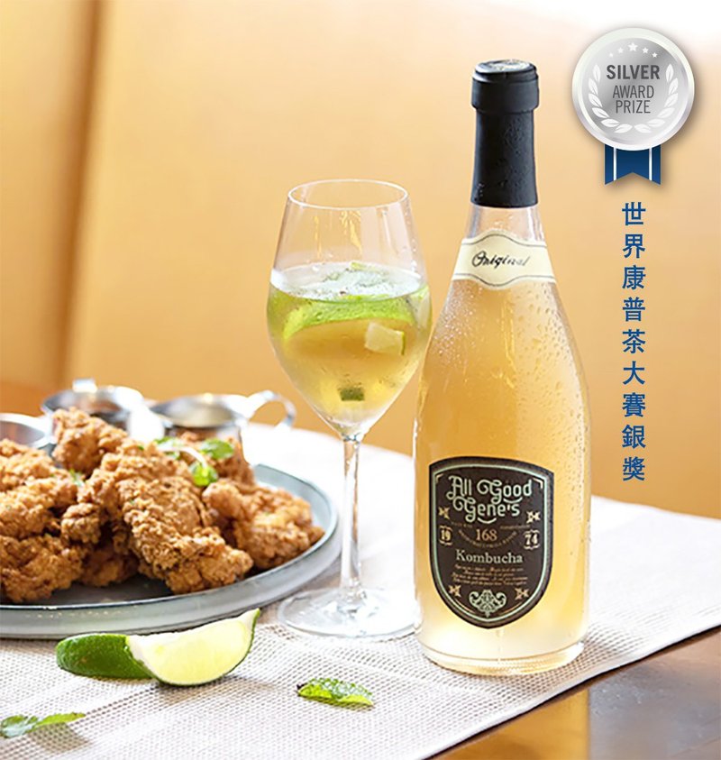 世界康普茶大賽銀獎 All Good Gene's 經典原味康普茶4瓶/ 750ml - 茶葉/茶包/水果茶 - 新鮮食材 