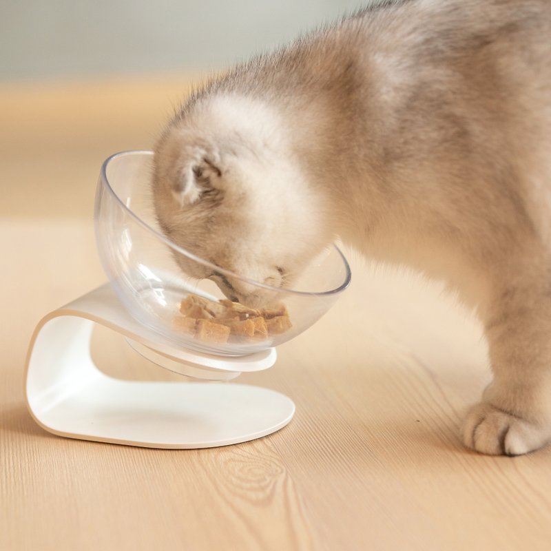 pidan Cat Bowl - ชามอาหารสัตว์ - พลาสติก สีใส