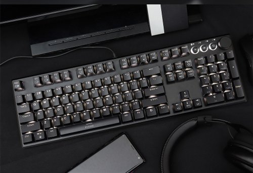 irocks 艾芮克官方設計館 irocks K74M 機械式鍵盤-熱插拔 Gateron 黑色 注音版