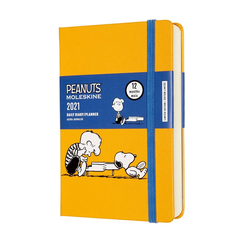 _勿上架_MOLESKINE 2021 史奴比限量日記 12M - 口袋 謝勒德彈琴 - 筆記本/手帳 - 紙 