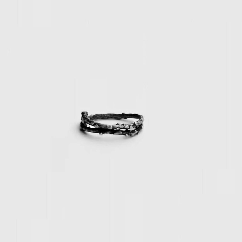 Shuteng S999 Silver Silver couple men give girlfriend irregular opening handmade ring - General Rings - Other Materials 