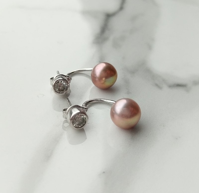 Pearl Ear Jacket Earrings - Earrings & Clip-ons - Other Metals Silver