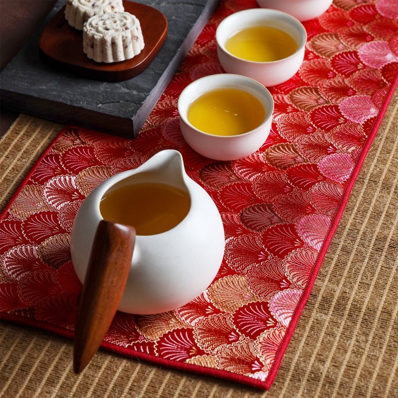 日式花布茶席茶巾|3色|2款尺寸 - 桌布/桌巾/餐墊 - 棉．麻 多色