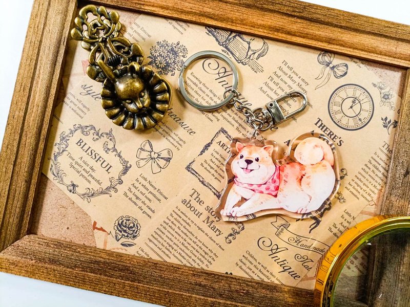 KR519可愛吊飾cute pendant_柴犬Shiba Inu.J - 鑰匙圈/鑰匙包 - 塑膠 多色