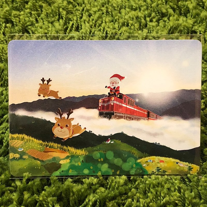 Digital art SANTA have fun in Taiwan POST CARD-Alishan - การ์ด/โปสการ์ด - กระดาษ 