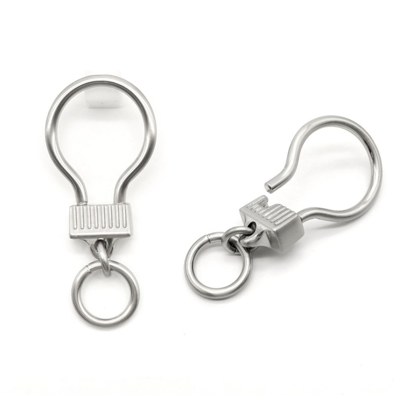 Key ring accessories - Keychains - Other Materials Gray