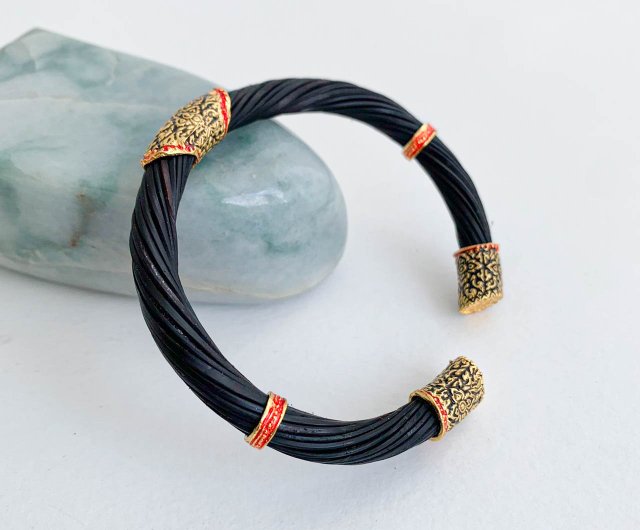 Elephant Tail hair Bracelet ネパール製