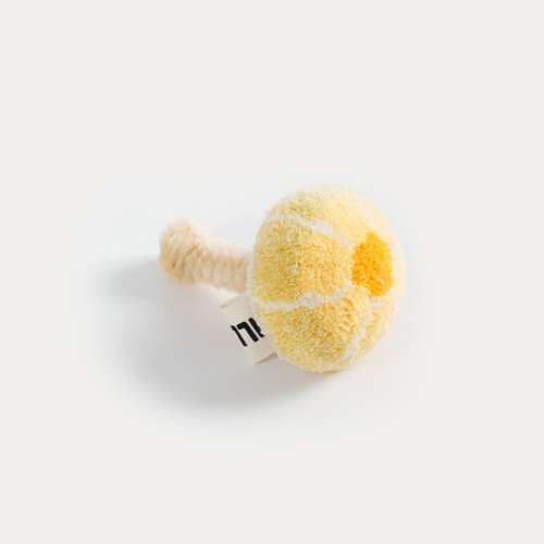 ChillFuzz | 手工簇絨地毯和小物 黃色粉褶菌-手工簇絨立體蘑菇冰箱貼-手工/禮物