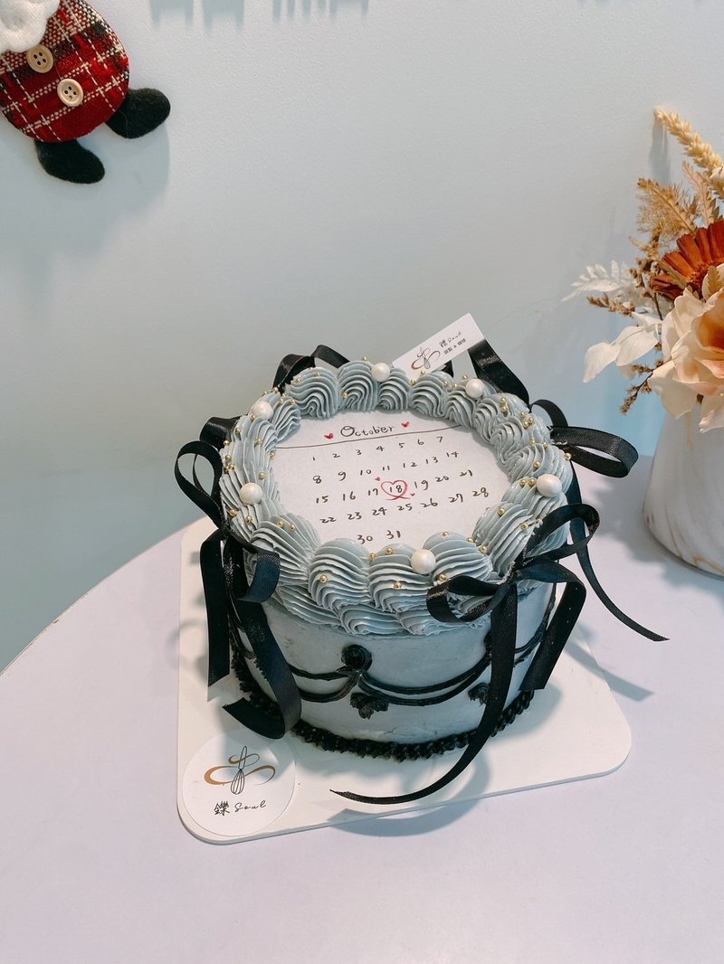 Black Swan Burning Black Ribbon Cake Customized Cake Ribbon Calendar Cake Desserts Available for Home Delivery - เค้กและของหวาน - อาหารสด 